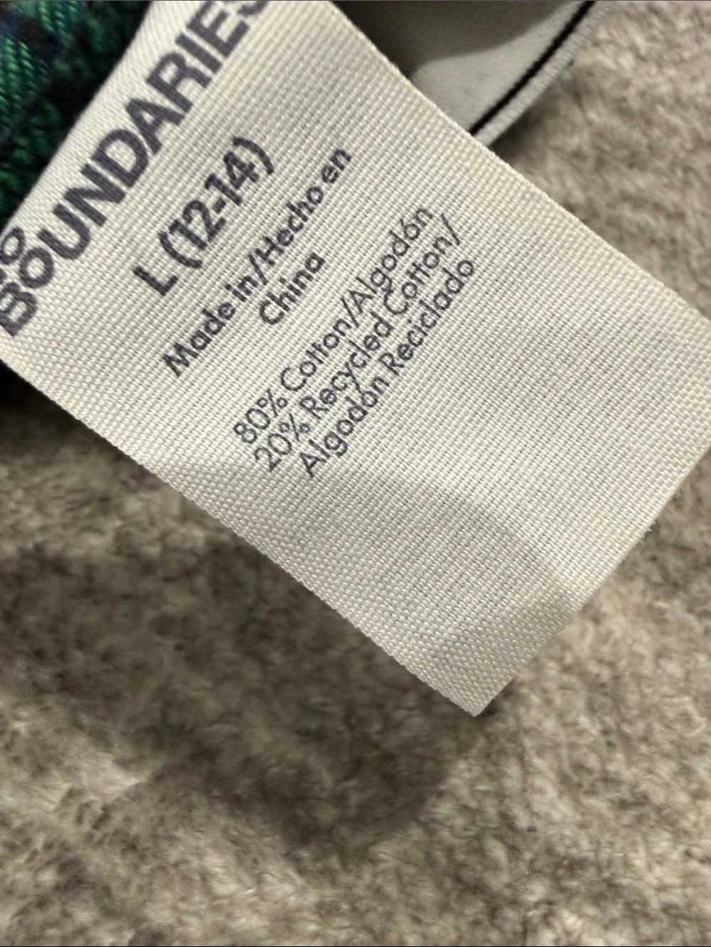 No Boundaries Green and Navy Plaid Lounge Pants